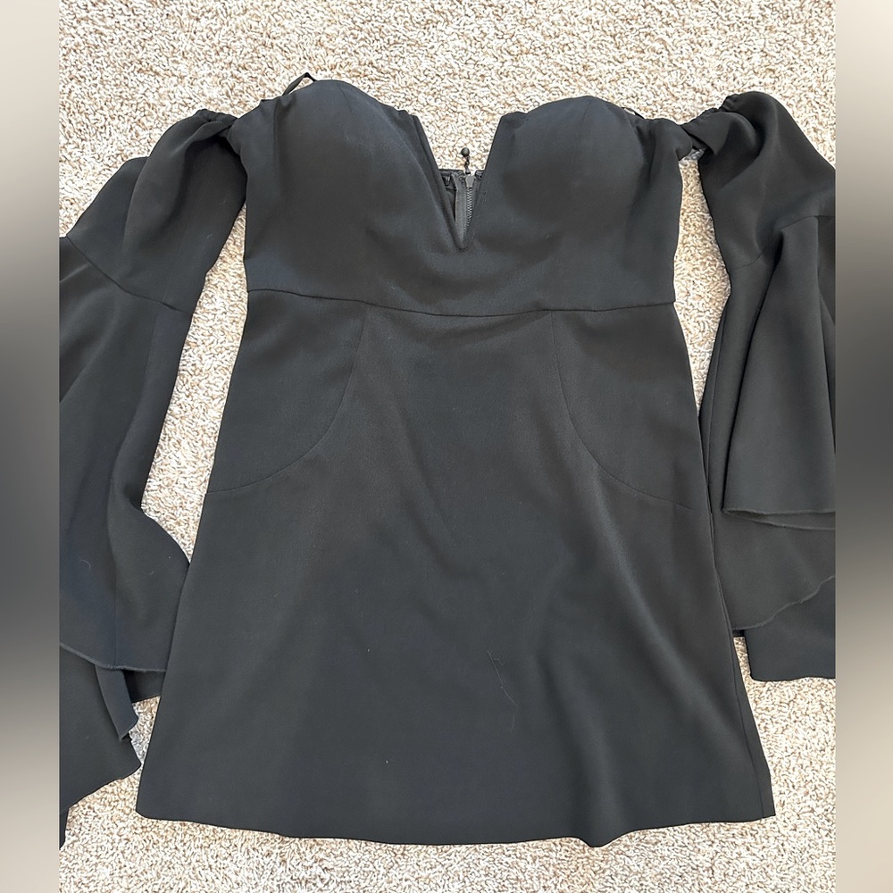 Nasty Gal strapless black mini, size M